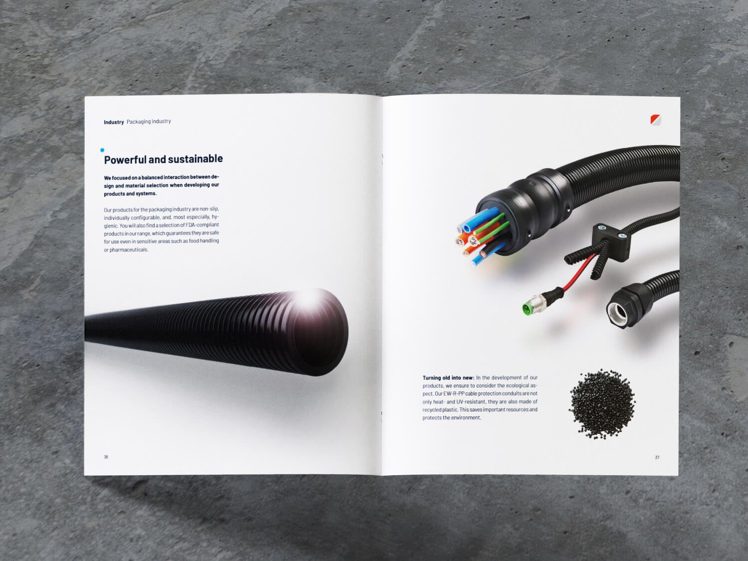 VUCX murrplastik Editorial Design Brochure Imagebroschure