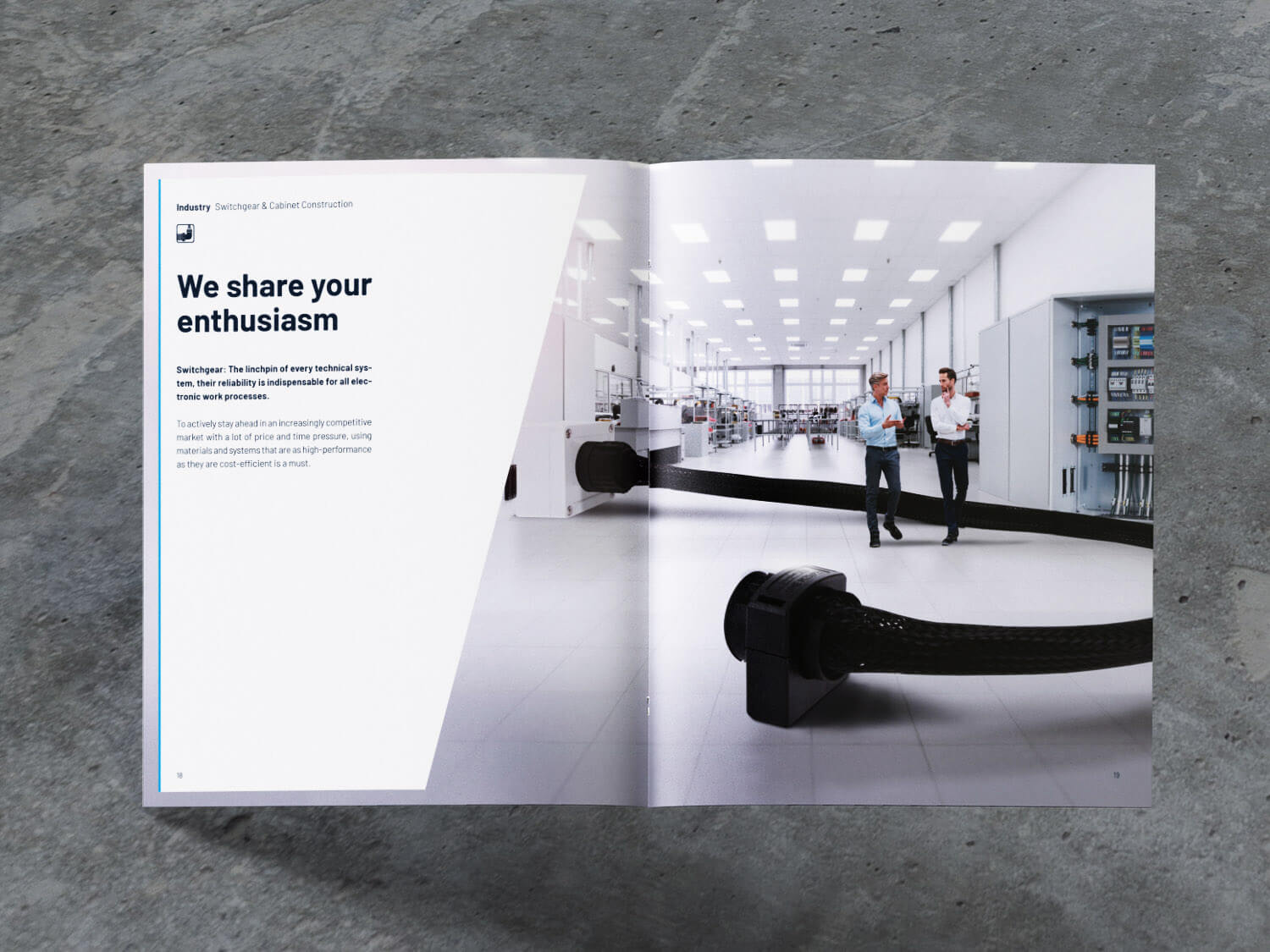 VUCX murrplastik Editorial Design Brochure Imagebroschure