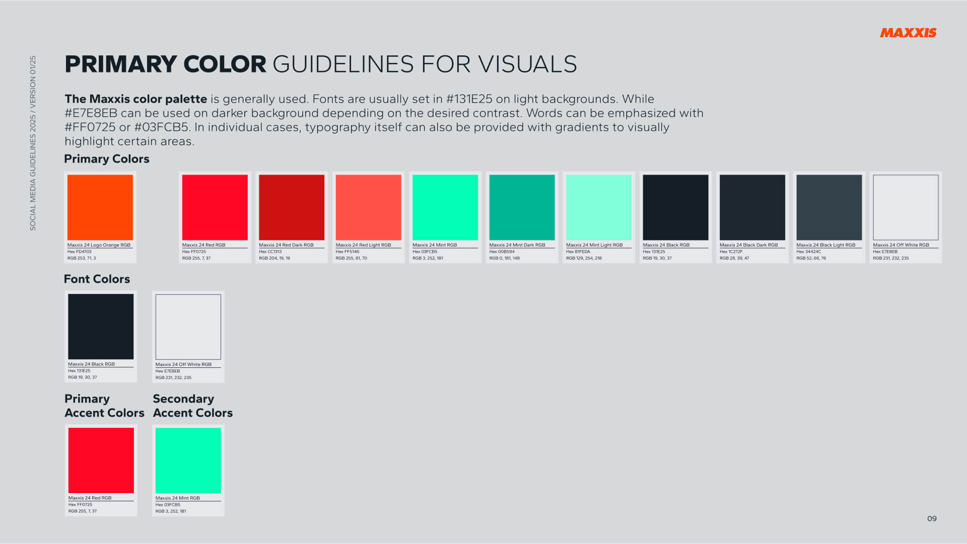 Maxxis Digital Styleguide