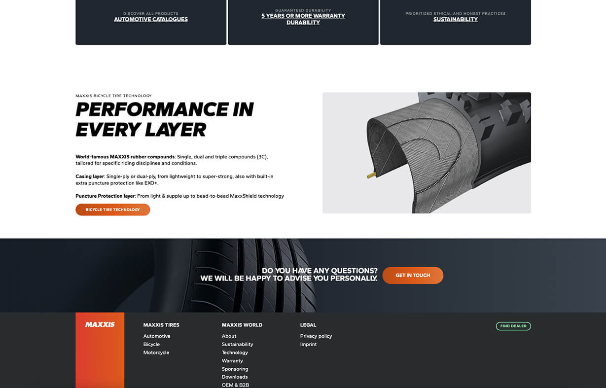 Maxxis Tires Website