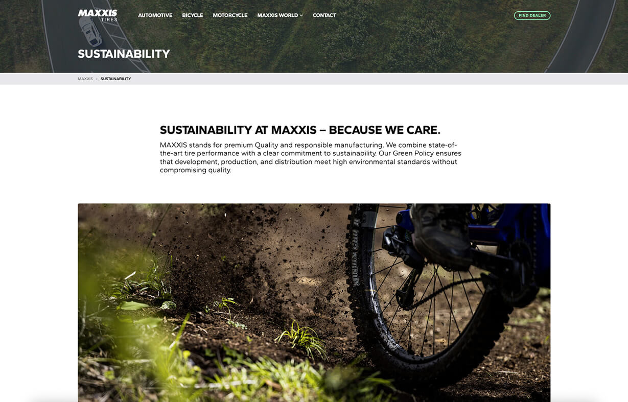 Maxxis Tires Website