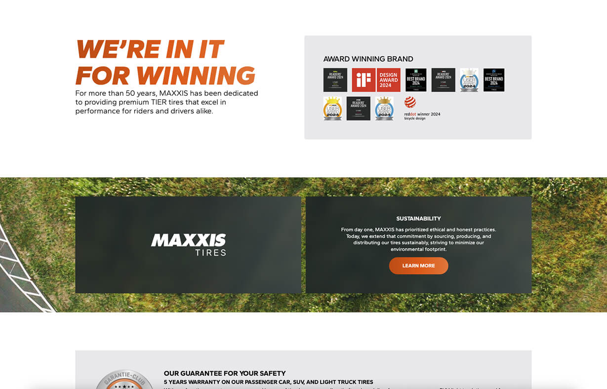 Maxxis Tires Website