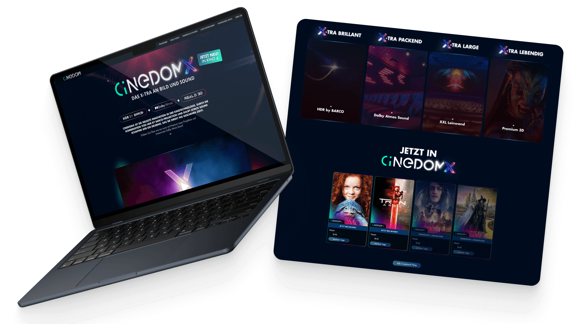 Cinedom X Landingpage