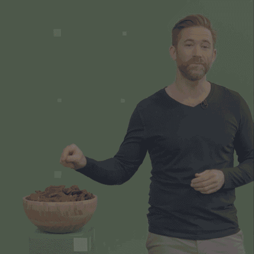 Man in greenscreen studio
